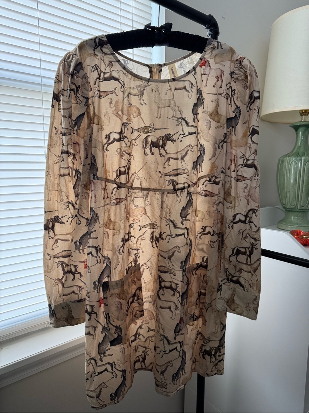 Samantha Pleet Beacon Dress Unicorn Print